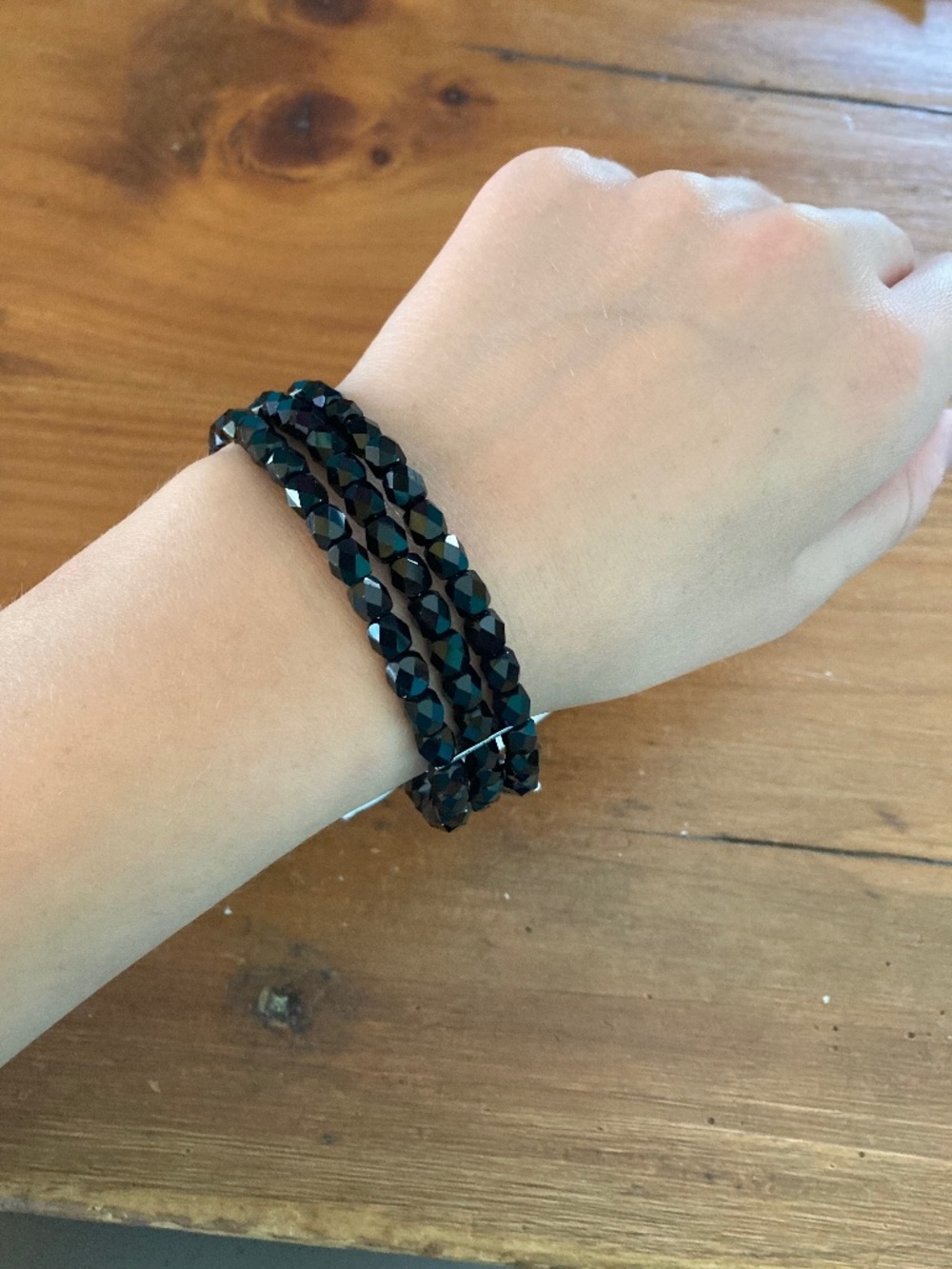 Women’s NWT Mixit Color never worn black sparkly cuff bracelet